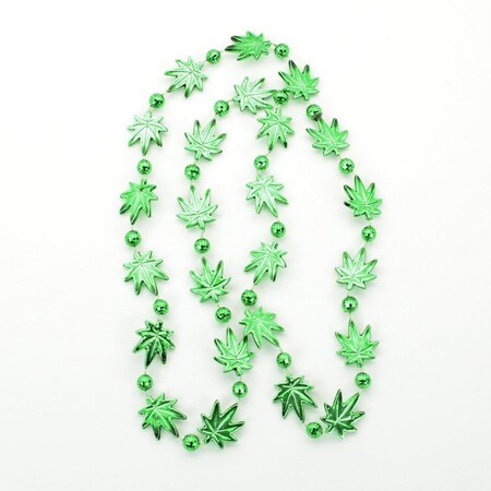 Endless Games Pot Leaf Bead Necklaces, Green, 12PK EN3331678